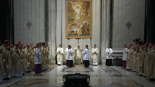 Francisco, durante la Vigilia Pascual