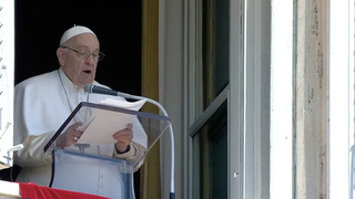 Francisco, durante el Regina Coeli