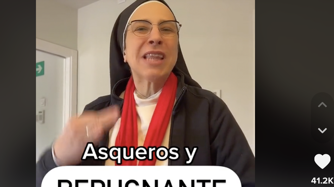 Sor Lucía, en su vídeo de TikTok