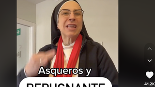 Sor Lucía, en su vídeo de TikTok