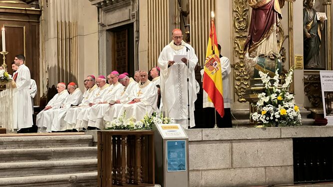 Omella, al final de la ceremonia