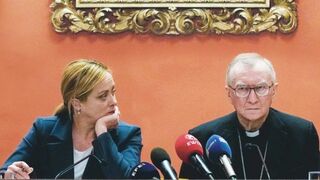 Meloni y Parolin, en una imagen de archivo