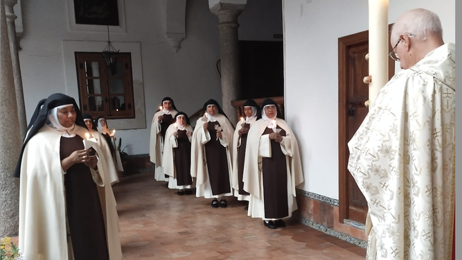 Celebración de la Pascua en el Convento de las Jerónimas de San Pablo, en Toledo