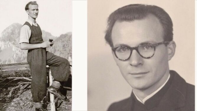 Anton Ebnöther, el cura abusador, cuando era joven