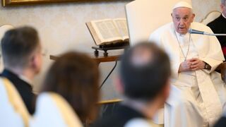 El Papa, con la Pontificia Comisión Bíblica