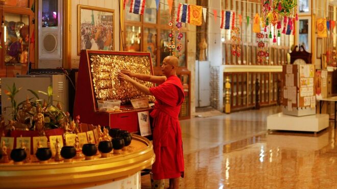 Tailandia, una imagen de la fiesta del Vesak 2023