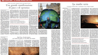 Información de L'Osservatore Romani sobre el Día de la Tierra