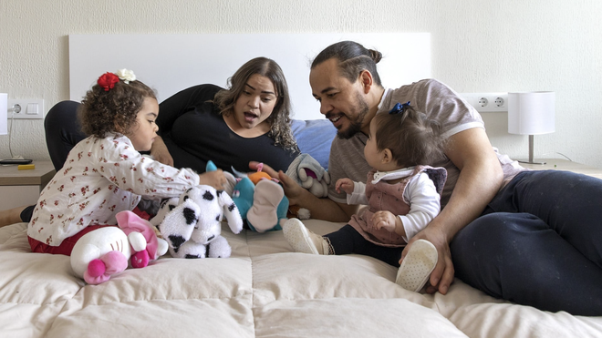 Plan de acogida a familias de Cáritas y la Fundación Amancio Ortega