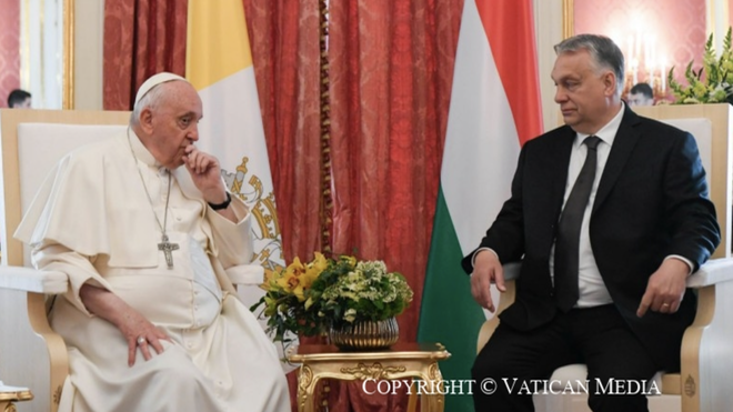 Viktor Orbán, con el Papa