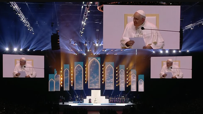 El Papa, con los jóvenes