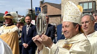 Elizalde, en la procesión de San Prudencio