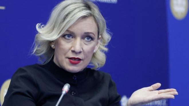 María Zajárova, portavoz de Exteriores de Rusia