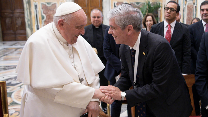 Papa y Rodolfo Gallo