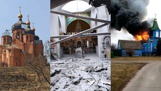 Iglesias destruidas en Ucrania