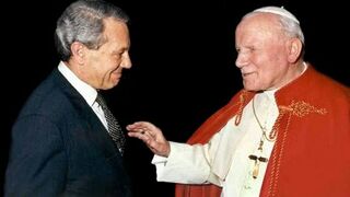 Joaquín Navarro-Valls y Karol Wojtyla