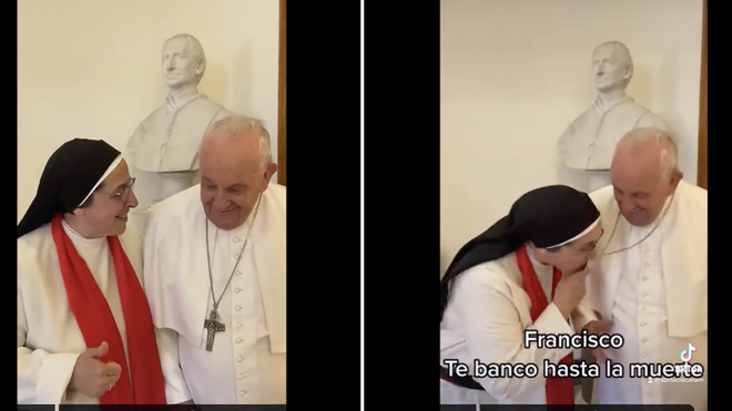 "Este es un Papa como Dios manda", le dice sor Lucía