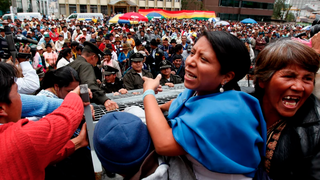 Manifestación en Ecuador