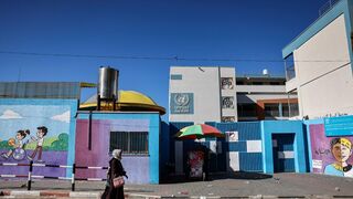 La sede de la Unrwa en Gaza