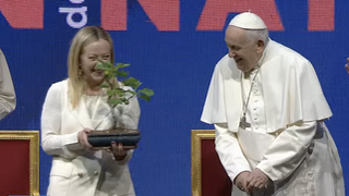 Francisco, con Giorgia Meloni