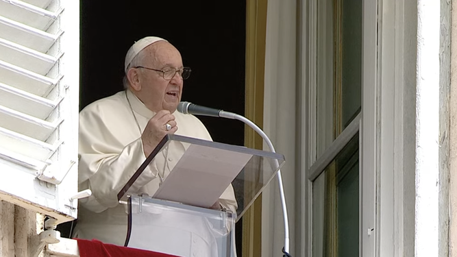 Francisco, en el Regina Coeli