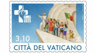 Sello conmemorativo de la JMJ Lisboa 2023