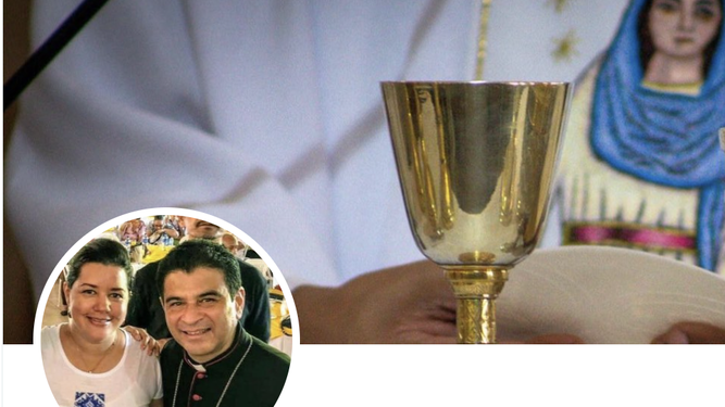 Martha Patricia Molina y monseñor Rolando