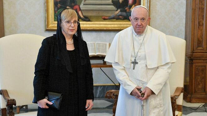 El Papa y la presidente de Eslovenia, en el Vaticano