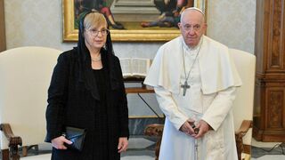 El Papa y la presidente de Eslovenia, en el Vaticano