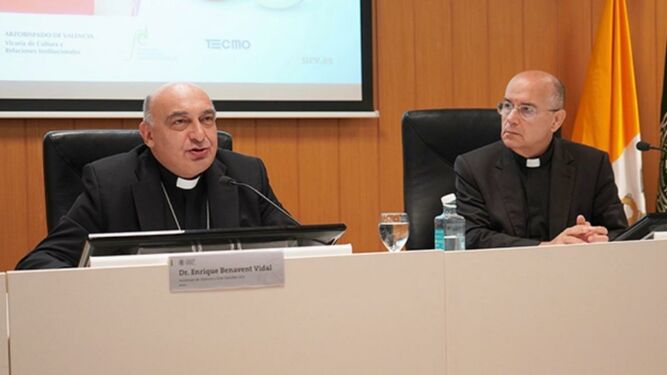 Enrique Benavent y José Luis Sánchez, en un momento del Congreso