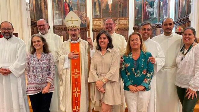 Los diáconosen la ceremonia de admisión