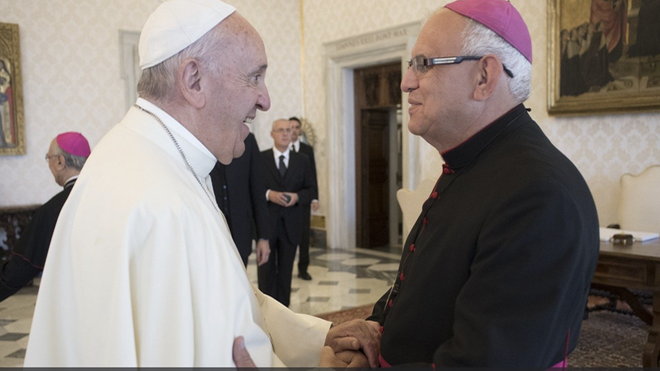 Papa FRancisco y el cardenal Ramazzini