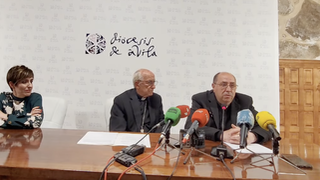 Jesús Rico, junto a García Burillo y Auxi Rueda