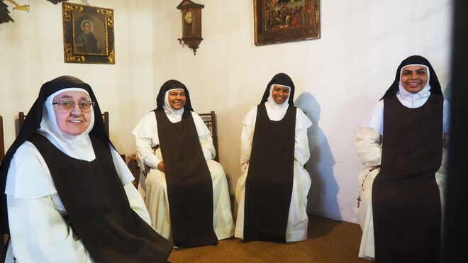 Algunas de las religiosas de la comunidad jerónima de Toledo