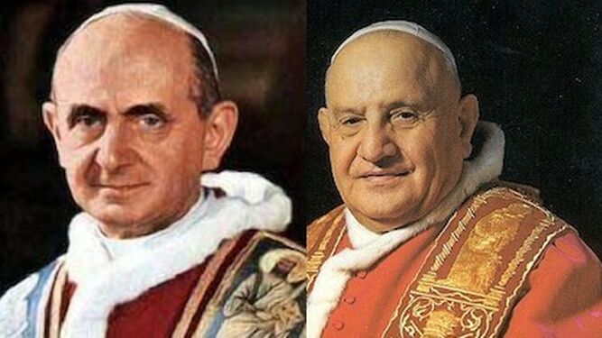 Pablo VI y Juan XXIII