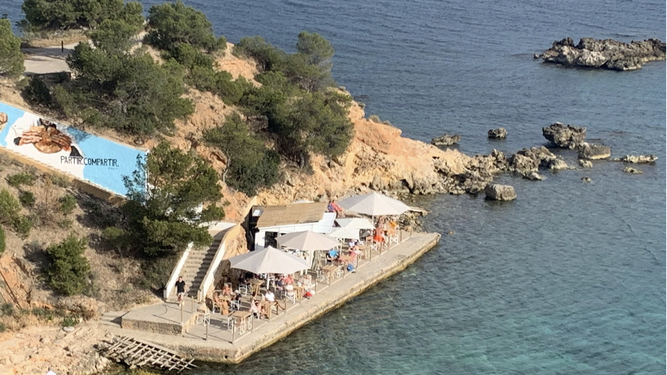 Vista de Tabgha, el chiringuito solidario