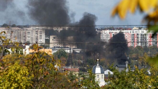 Bombardeo en Ucrania