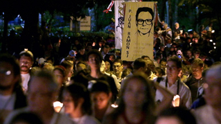 Manifestación en memoria de la masacre