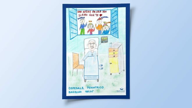Los niños del Gemelli, con el Papa Francisco
