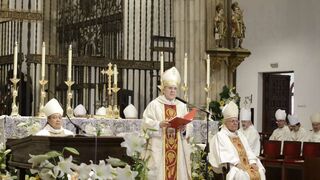 Carlos Osoro, durante su homilía en la catedral de Alcalá