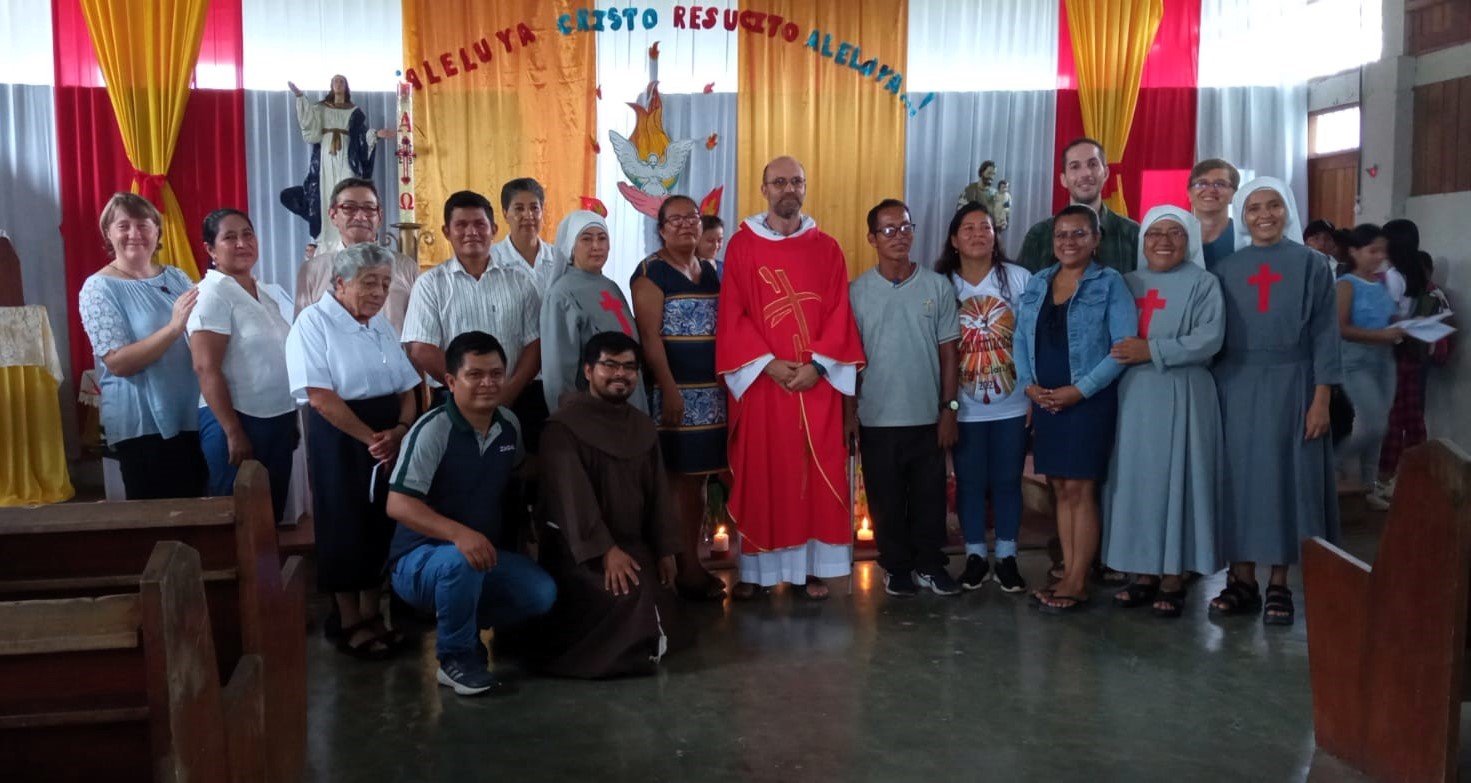 Con el equipo misionero, al final de la Eucaristía