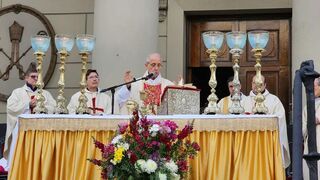 Misa del Corpus con el cardenal Poli