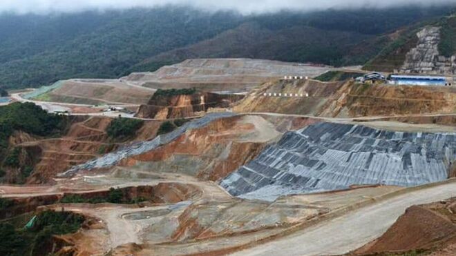 Minería a cielo abierto en la Amazonía ecuatoriana