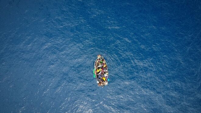 Migrantes en el Mediterráneo