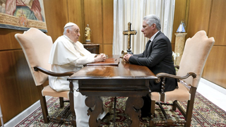 Francisco, con Díaz-Canel