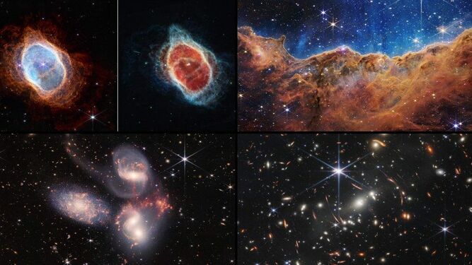 Imágenes del universo captadas por el telescopio James Webb
