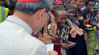 Cardenal Tagle en RD del Congo