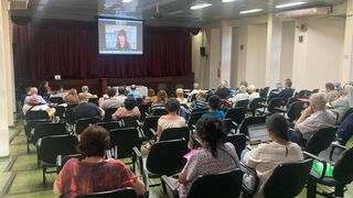 Emilce Cuda en el Encuentro de Amerindia