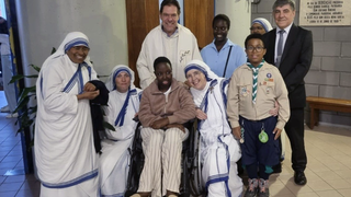 Edna en su parroquia