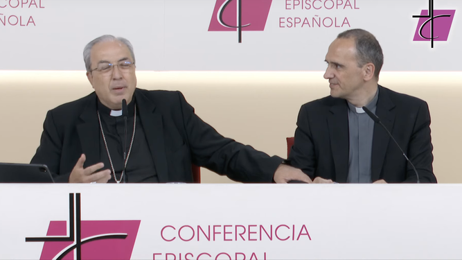 García Magán con el jefe de la Oficina de Información
