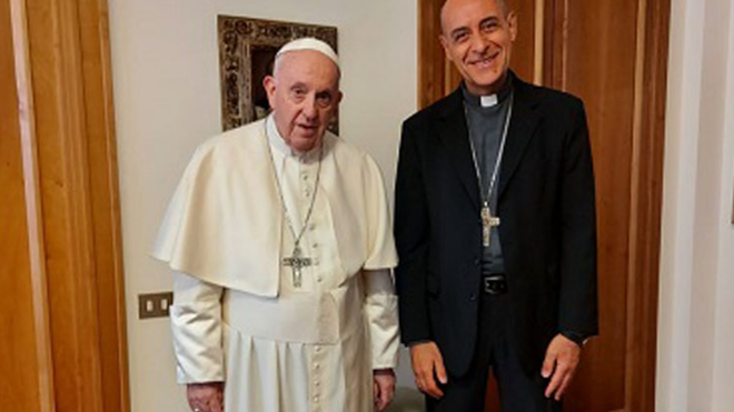 Francisco, con el nuevo prefecto de Doctrina de la Fe, 'Tucho' Fernández